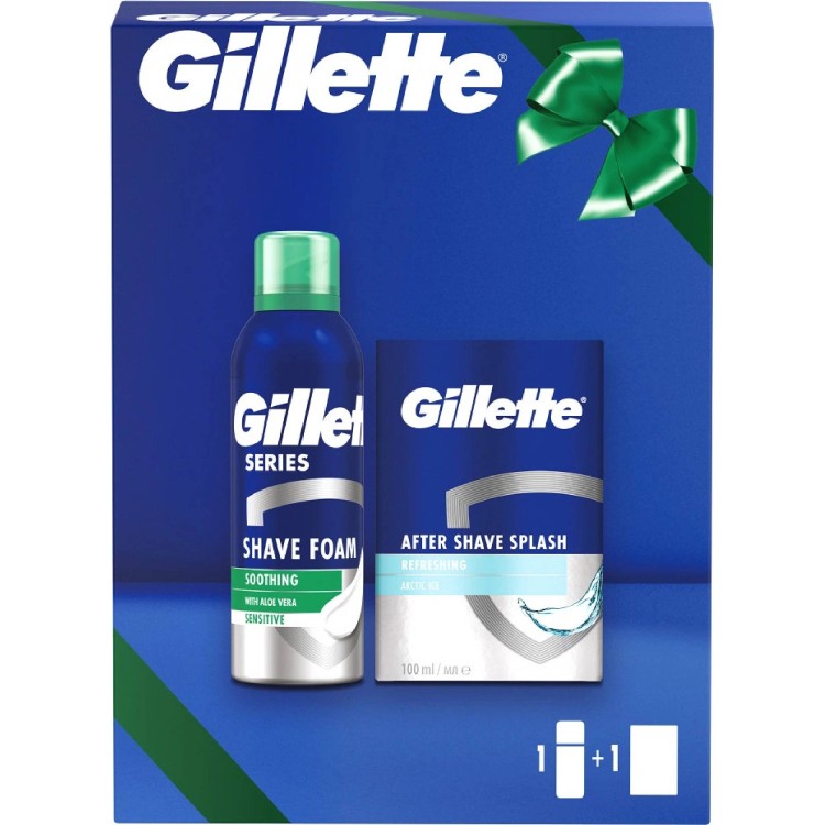 Kazeta Gillette pěna na holení + VPH 100ml Artic Ice - Kosmetika Pro muže Dárkové kazety